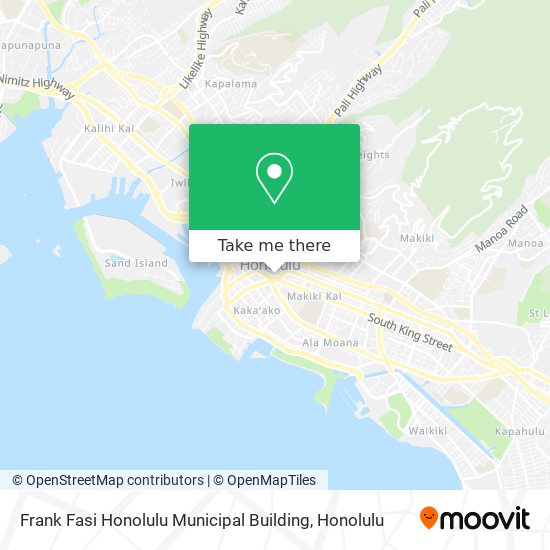 Frank Fasi Honolulu Municipal Building map