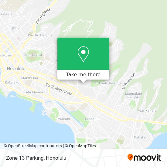 Mapa de Zone 13 Parking
