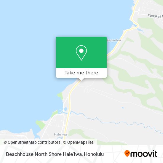 Beachhouse North Shore Hale'Iwa map