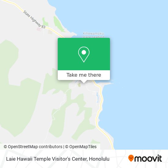 Laie Hawaii Temple Visitor's Center map