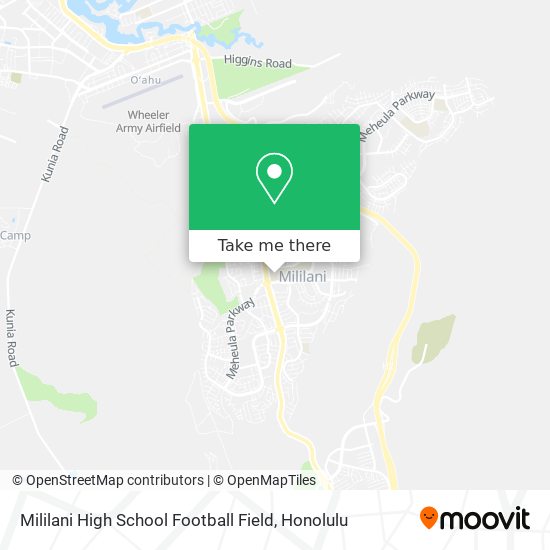 Mililani High School Football Field map