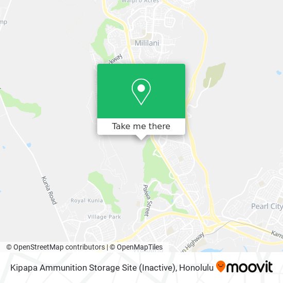 Kipapa Ammunition Storage Site (Inactive) map