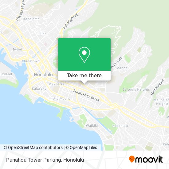 Punahou Tower Parking map