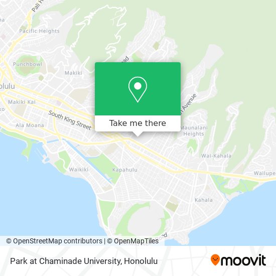 Park at Chaminade University map