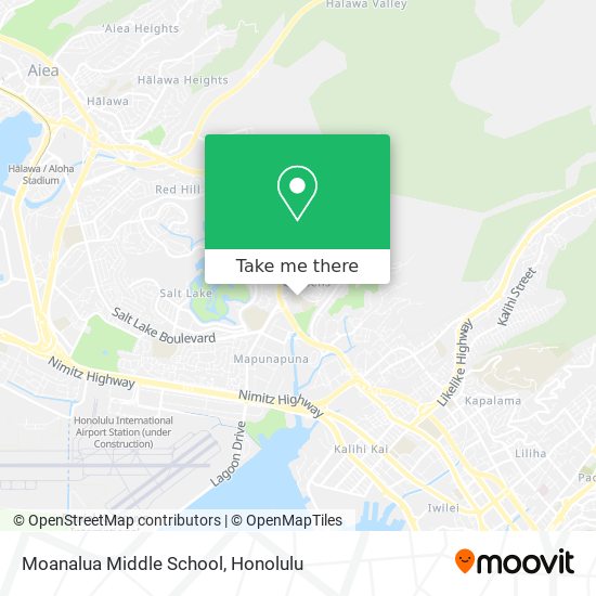 Mapa de Moanalua Middle School