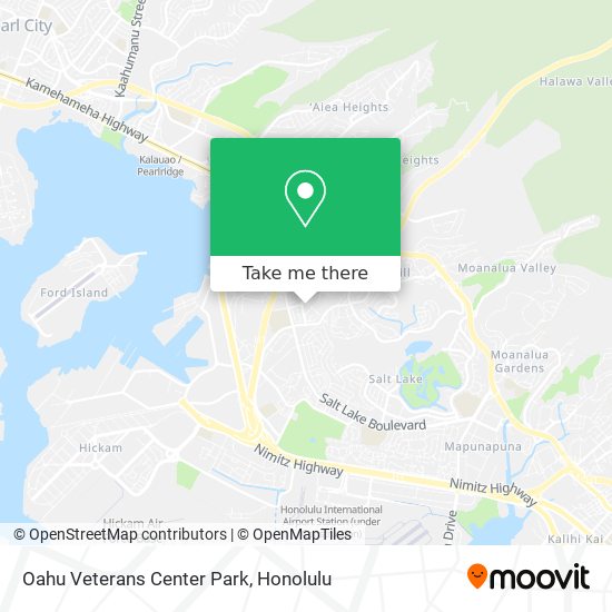 Oahu Veterans Center Park map