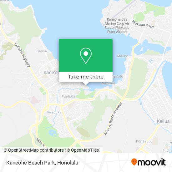 Mapa de Kaneohe Beach Park