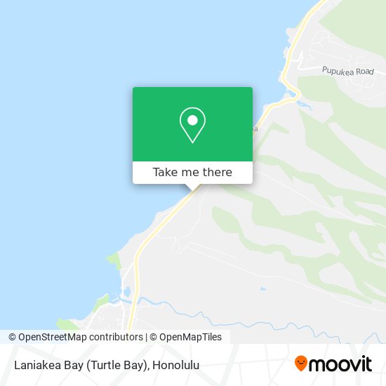 Laniakea Bay (Turtle Bay) map