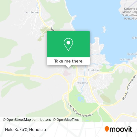 Hale Kāko‘O map
