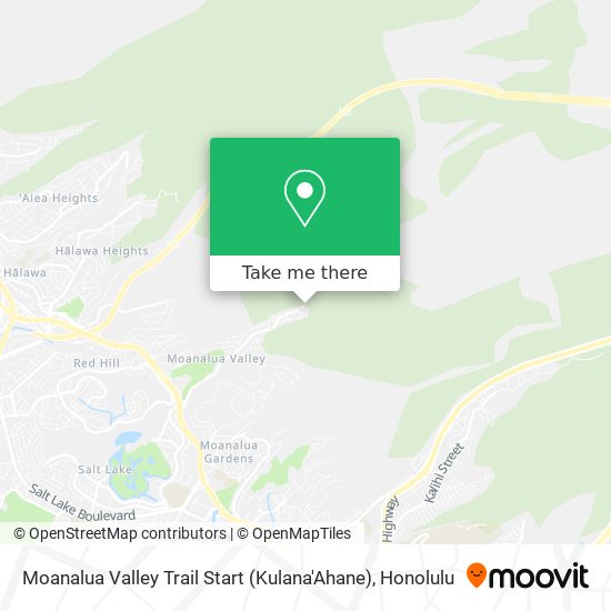 Mapa de Moanalua Valley Trail Start (Kulana'Ahane)