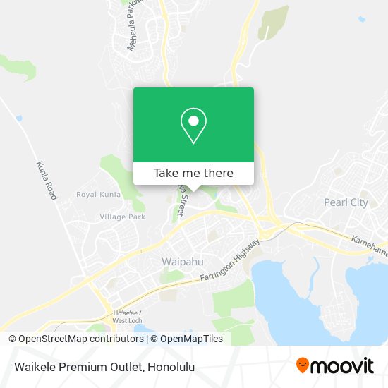 Waikele Premium Outlet map