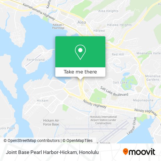 Mapa de Joint Base Pearl Harbor-Hickam