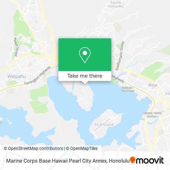 Marine Corps Base Hawaii Pearl City Annex map