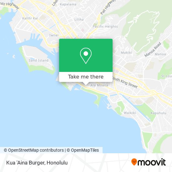 Kua 'Aina Burger map