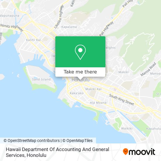 Hawaii Department Of Accounting And General Services map