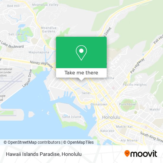 Mapa de Hawaii Islands Paradise