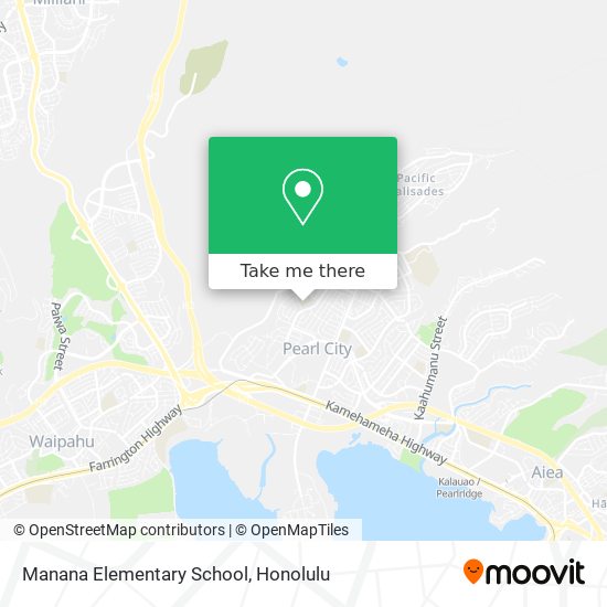 Mapa de Manana Elementary School