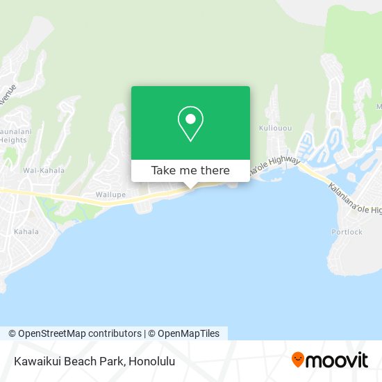 Mapa de Kawaikui Beach Park