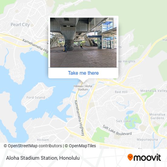 Aloha Stadium Station map