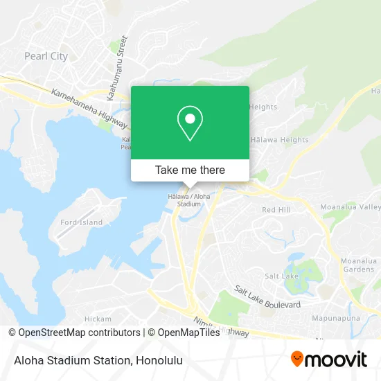 Aloha Stadium Station map