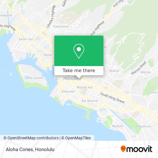 Aloha Cones map