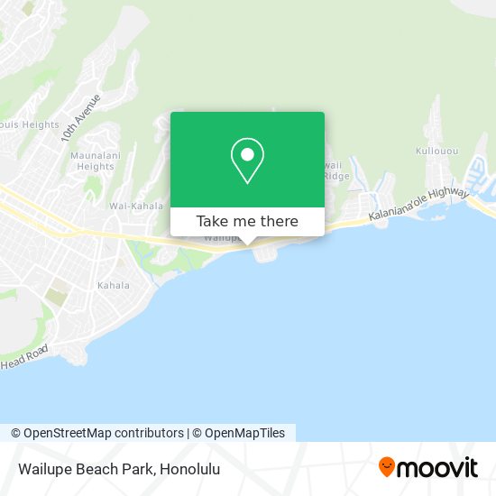 Wailupe Beach Park map