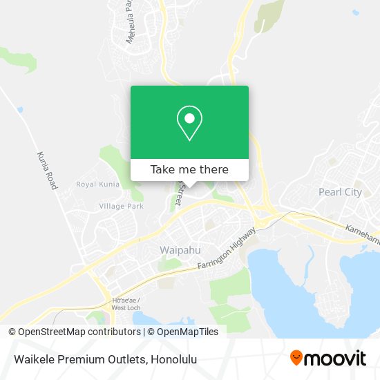 Waikele Premium Outlets map