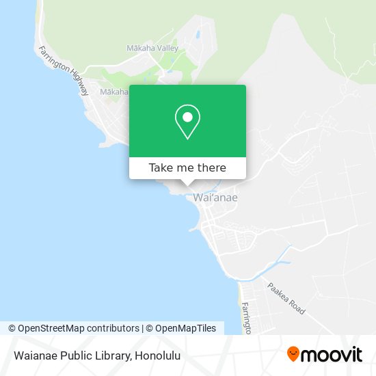 Waianae Public Library map