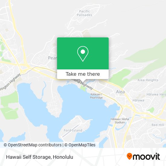 Mapa de Hawaii Self Storage