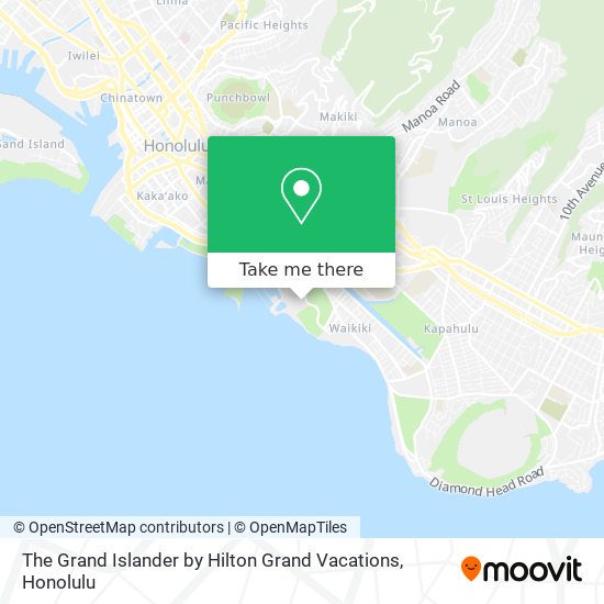 The Grand Islander by Hilton Grand Vacations map