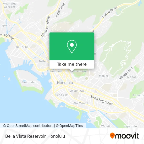 Bella Vista Reservoir map