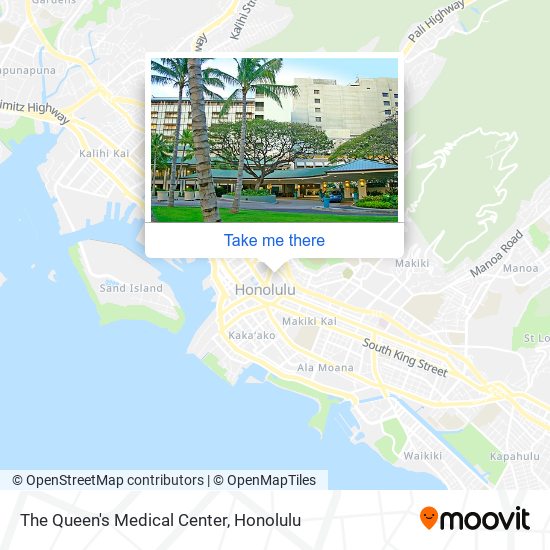 The Queen's Medical Center map