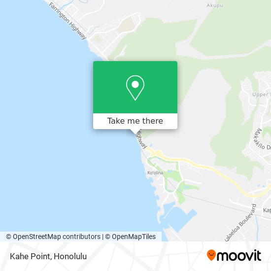 Kahe Point map