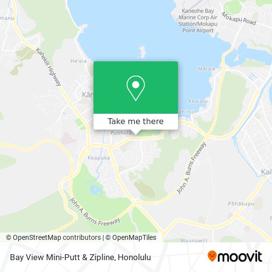 Bay View Mini-Putt & Zipline map