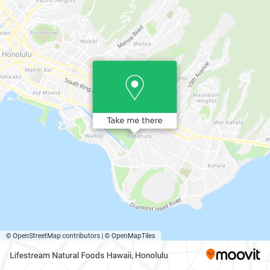 Mapa de Lifestream Natural Foods Hawaii