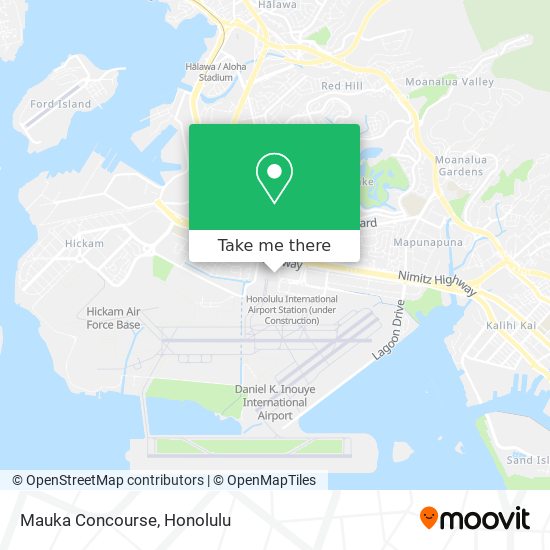 Mauka Concourse map