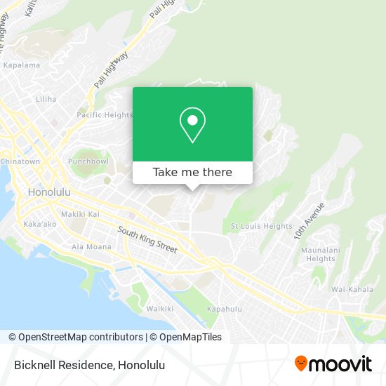 Mapa de Bicknell Residence