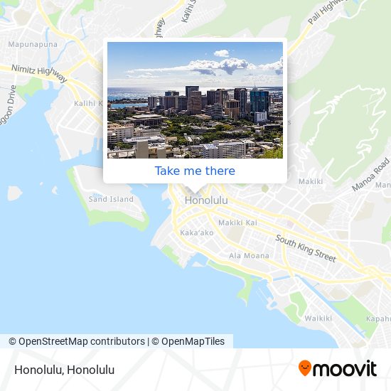 Honolulu map