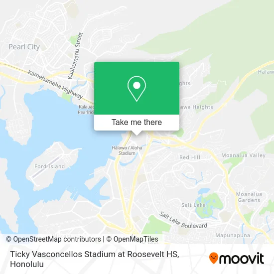 Ticky Vasconcellos Stadium at Roosevelt HS map