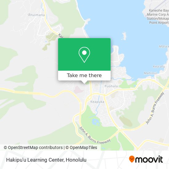 Hakipu'u Learning Center map