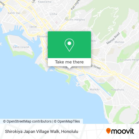 Shirokiya Japan Village Walk map