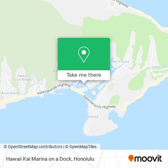 Mapa de Hawaii Kai Marina on a Dock