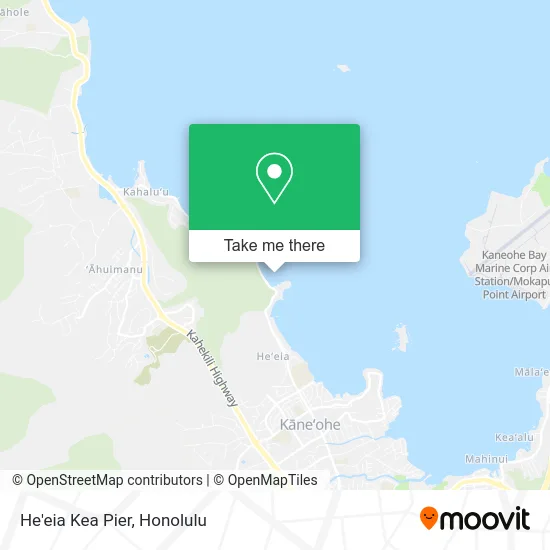 He'eia Kea Pier map