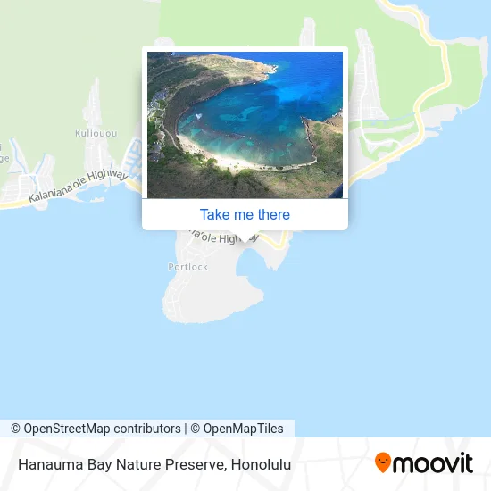 Hanauma Bay Nature Preserve map