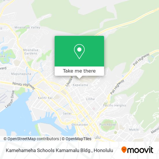 Mapa de Kamehameha Schools Kamamalu Bldg.