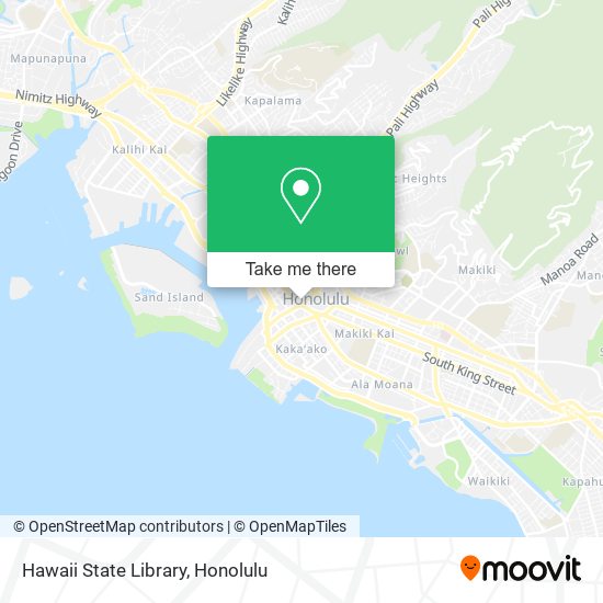 Hawaii State Library map