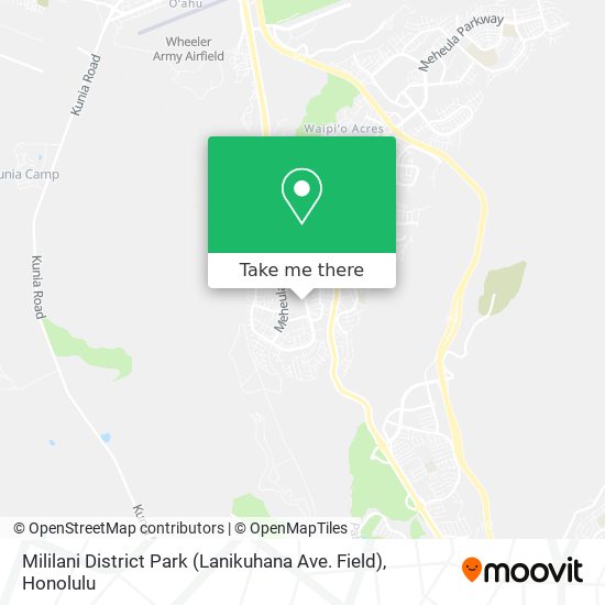 Mapa de Mililani District Park (Lanikuhana Ave. Field)