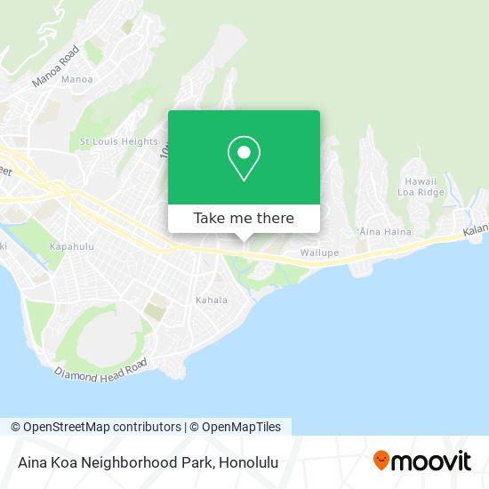 How to get to Aina Koa Neighborhood Park in East Honolulu by