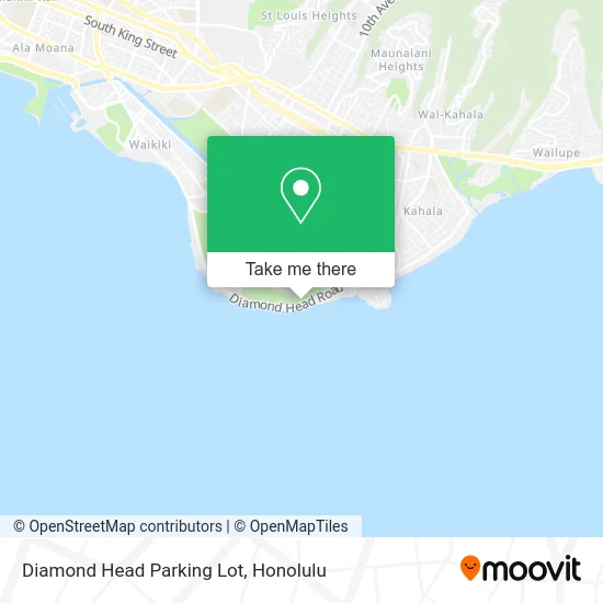 Diamond Head Parking Lot map