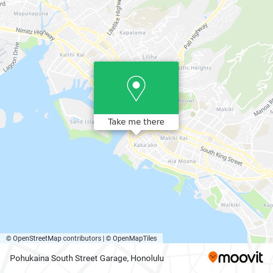 Mapa de Pohukaina South Street Garage